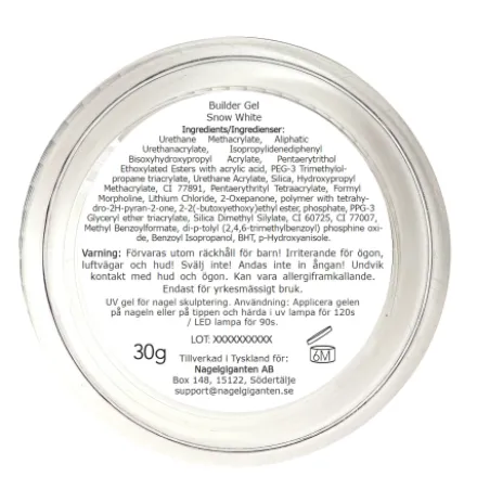Classic Line - Builder Gel Snow White 30g