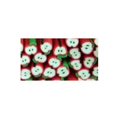 Fimo 040 - skivat rött äpple