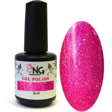 72 Fuchsia Blaze Sparkle - NG LED/UV Soak Off Gel Polish 15ml
