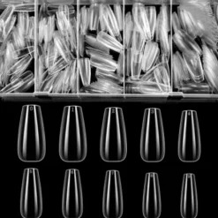 Full Ballerina Short Clear Tips 100st. in Box