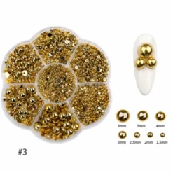 GOLD AB - Nail Half Round Pearl 269-3