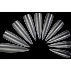 Medium CLEAR Stiletto Tips 500st. in Bag