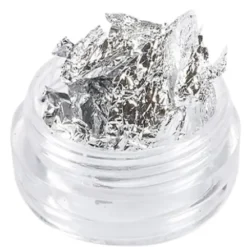 Nail Art foil in jars - SILVER