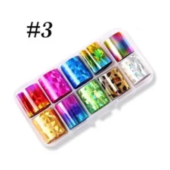 03 - Nail Art Foil Kit 10 designs