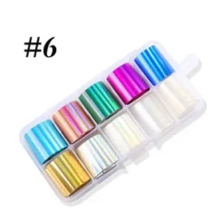 06 - Nail Art Foil Kit 10 designs