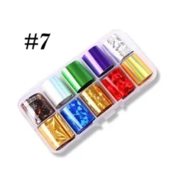 07 - Nail Art Foil Kit 10 designs