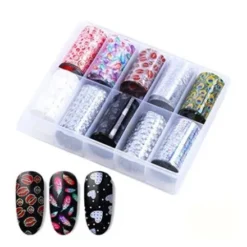 103 - Nail Art Foil Kit 10 designs