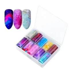125 - Nail Art Foil Kit 10 designs