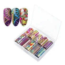 130 - Nail Art Foil Kit 10 designs