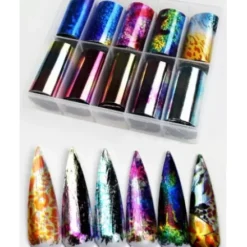132 - Nail Art Foil Kit 10 designs