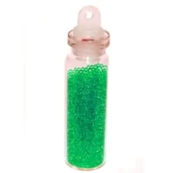 Nail Art Pearls Bottle Green in mini bottle