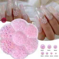 PINK AB - Nail Half Round Pearl 269-6