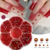 RED AB - Nail Half Round Pearl 269-2