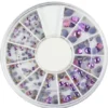 Rhinestones Cyan & Pink in Wheel(287)