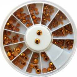 Rhinestones Gold in Wheel(130)