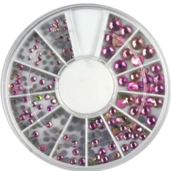 Rhinestones Gold & Rose in Wheel(289)