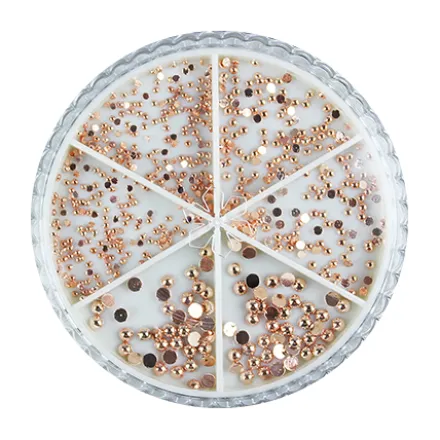 ROSE GOLD - Metallic Half Pearls Deco 233-3