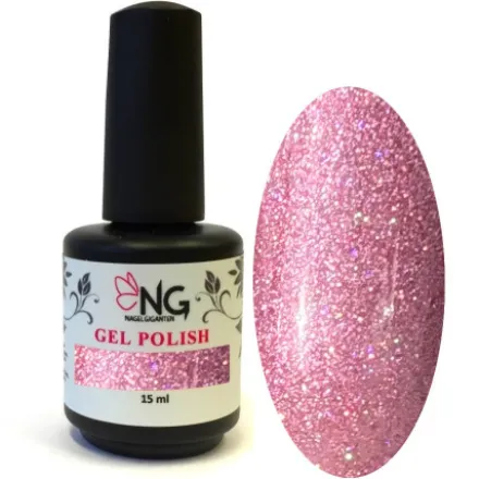 76 Rose Quartz Sparkle - NG LED/UV Soak Off Gel Polish 15ml