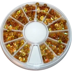 Round Gold Flake in Wheel
