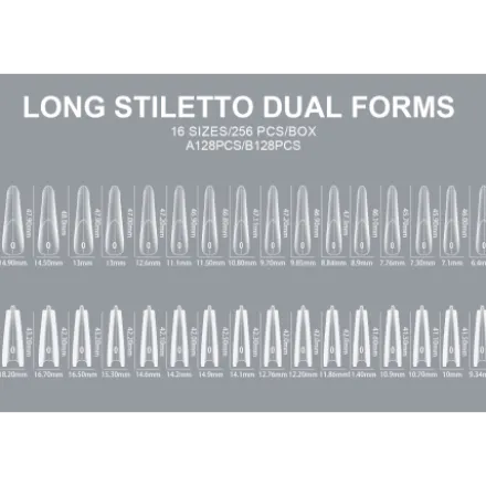 Sandwich Nail Dual Forms Arched Almond - 05