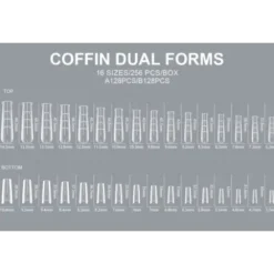 Sandwich Nail Dual Forms Coffin - 01