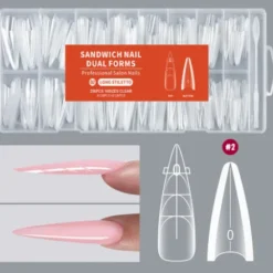 Sandwich Nail Dual Forms Long Stiletto - 02