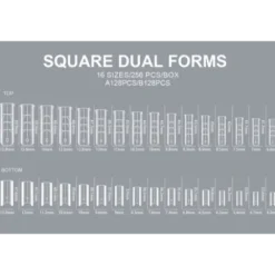 Sandwich Nail Dual Forms Square - 04