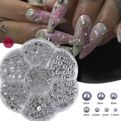 SILVER AB - Nail Half Round Pearl 269-5