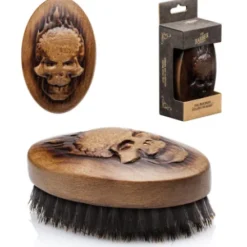 Skull Oval Palm Shaving Brush - 544
