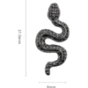 Snake Nail Decoration 10 pcs. - BLACK