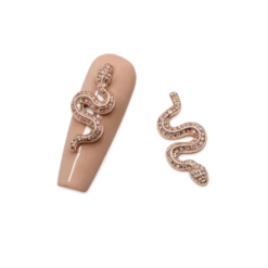 Snake Nail Decoration 10 pcs. - ROSE GOLD