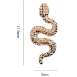 Snake Nail Decoration 10 pcs. - ROSE GOLD