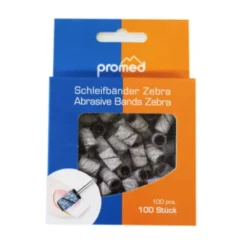ZEBRA Slipringar från Promed 100 pack - GROV